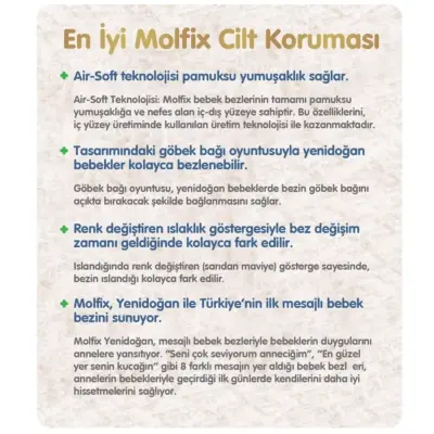 Molfix Pure&Soft Bebek Bezi 3 Beden Midi 98Li Ultra Avantaj Paketi - 8