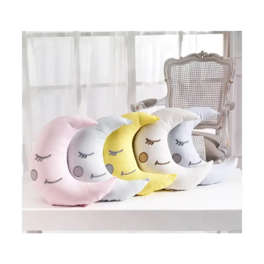 Momishop Bebek Dekoratif Yastık Ay Sarı - 1