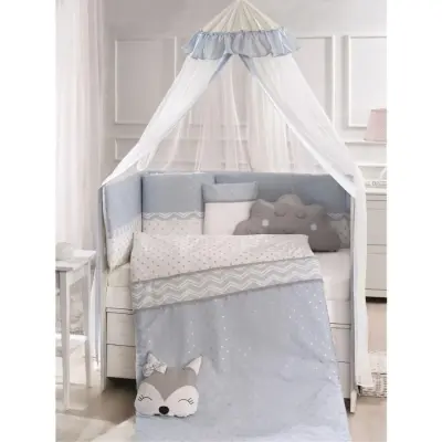 Momishop Fox Uyku Seti Pop Coll. 75x130 Mavi