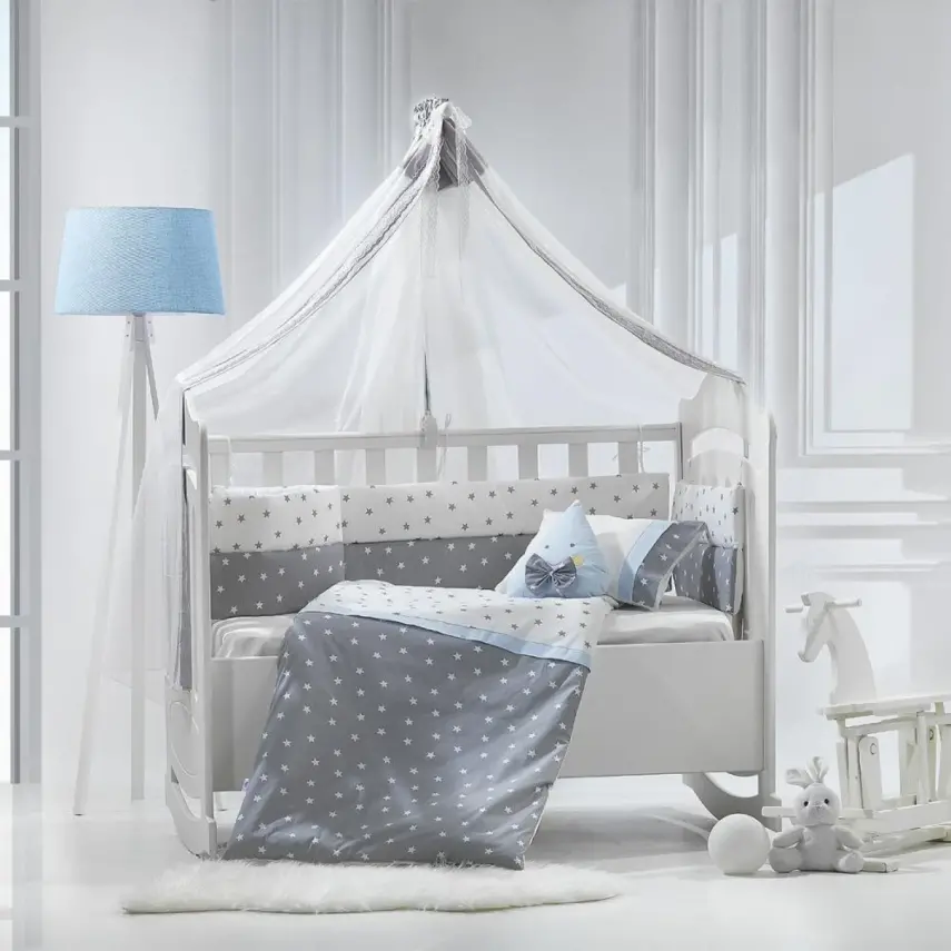 Momishop Nana Park Yatak Uyku Seti Mavi - 1