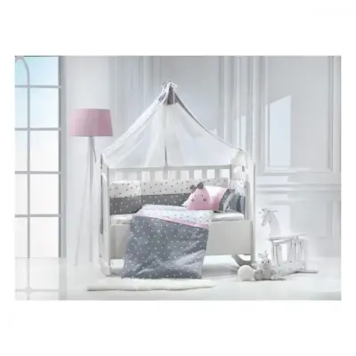 Momishop Nana Park Yatak Uyku Seti Pembe