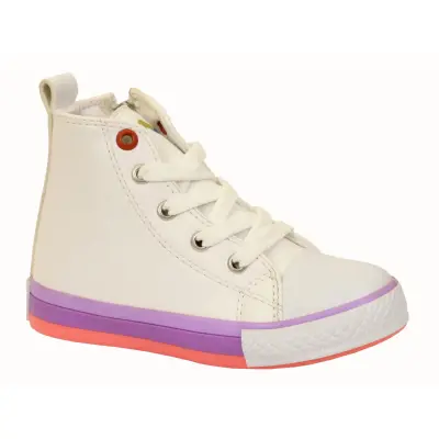 Momy Kız Ayakkabı Beyaz - Mor - 2