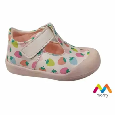 Momy Kız Ayakkabı İlk Adım Pudra Çilekli - 2