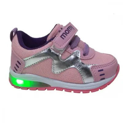 Momy Kız Ayakkabı Spor Işıklı Mor 