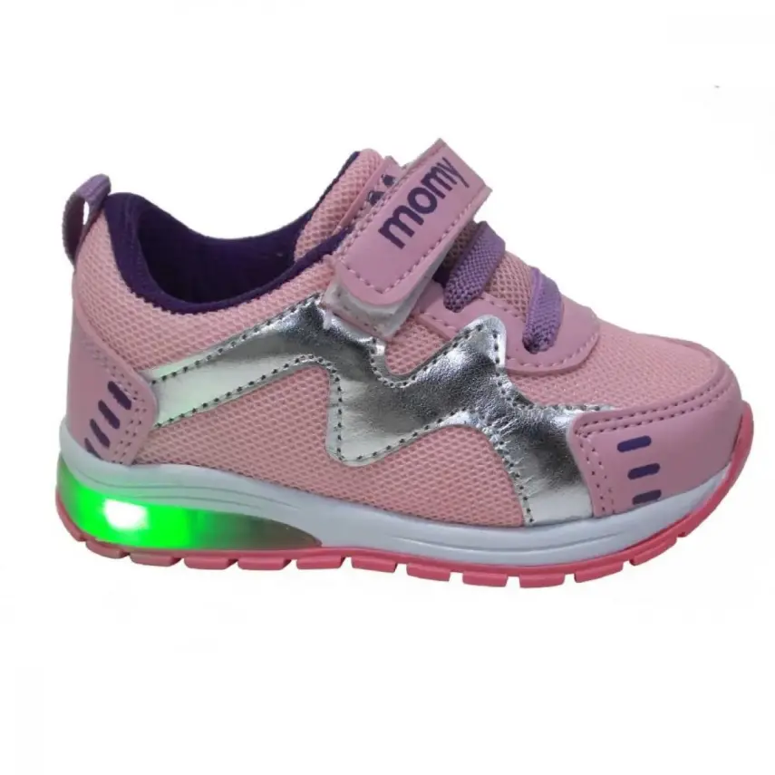 Momy Kız Ayakkabı Spor Işıklı Mor - 1