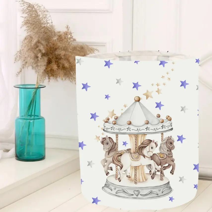 Momys Care Atlı Karınca Dönme Dolap Çok Amaçlı Oyuncak Saklama Kutusu 30x50 Cm - 1