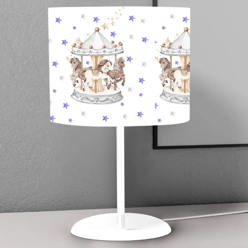 Momys Care Atlı Karınca Dönme Dolap Masaüstü Abajur 45x18 Cm - 1