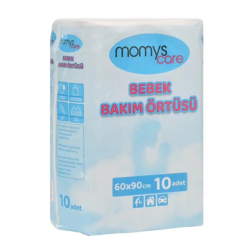 Momys Care Bebek Bakım Örtüsü 60*90 cm  Alt Açma Bezi 10lu - 9