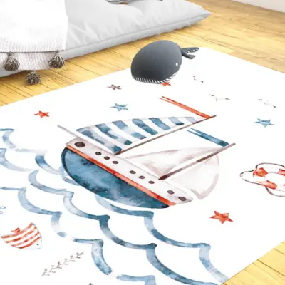 Momys Care Kaptanın Seyir Defteri Çocuk Odası Halı Model 100x160 Cm - 2
