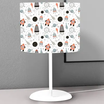 Momys Care Sevimli Hayvanlar Uzayda Masaüstü Abajur 45x18 Cm