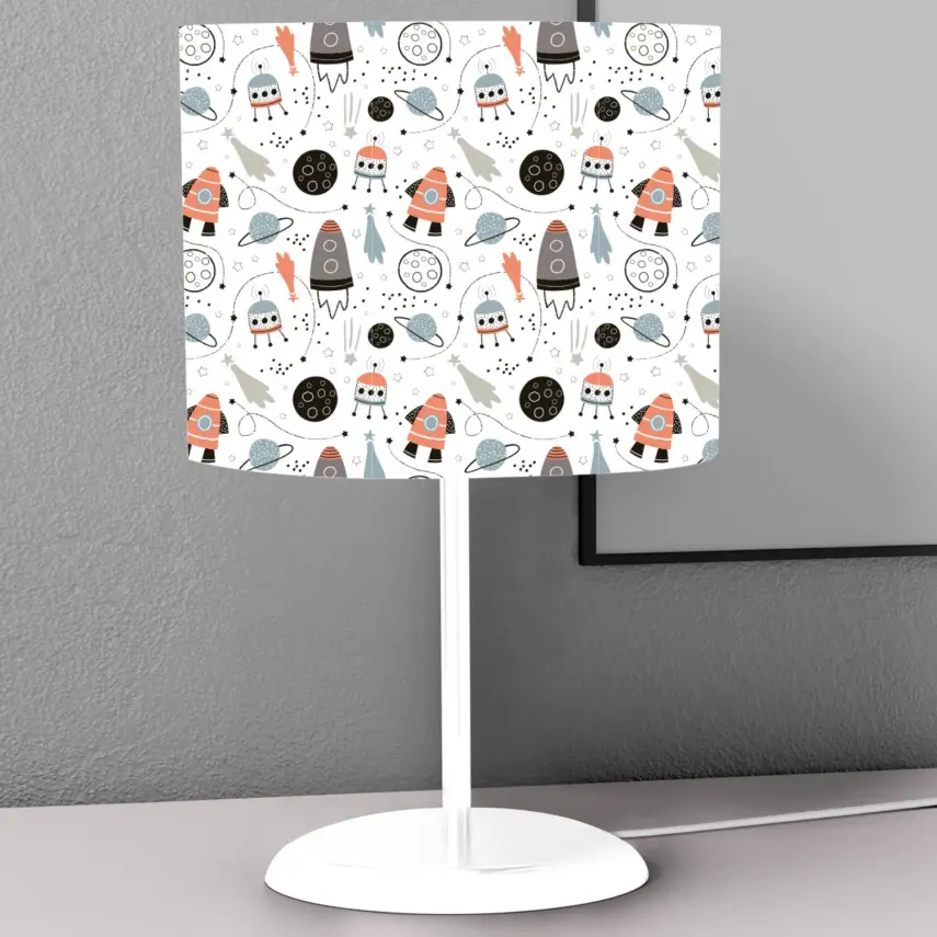 Momys Care Sevimli Hayvanlar Uzayda Masaüstü Abajur 45x18 Cm - 1