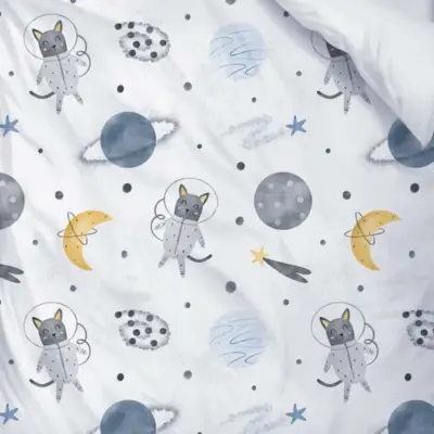 Momys Care Uzay Yolculuğu Sevimli Hayvanlar Bebek Nevresim Takımı 100x150 Cm - 2