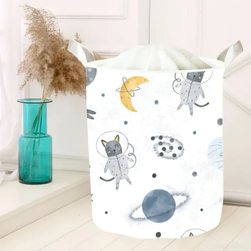 Momys Care Uzay Yolculuğu Sevimli Hayvanlar Çok Amaçlı Oyuncak Saklama Kutusu 30x50 Cm - 1