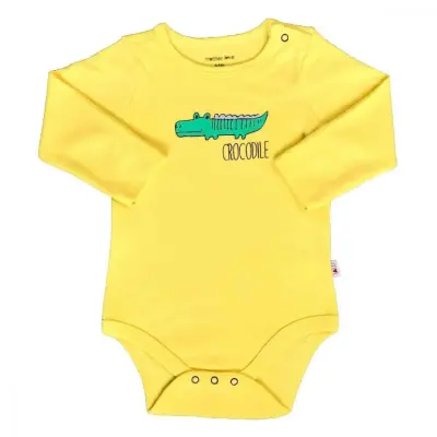 Mother Love Erkek Body Uzun Kol Emprime Emir Sarı