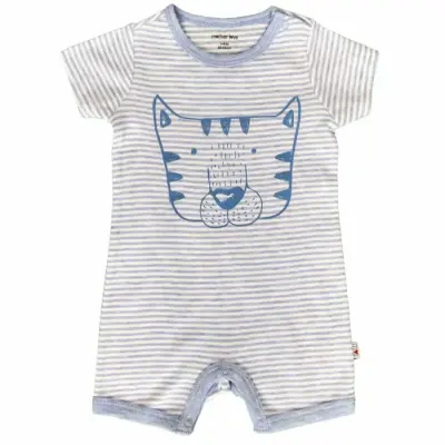 Mother Love Kız Tulum Kısa Ringel Mavi