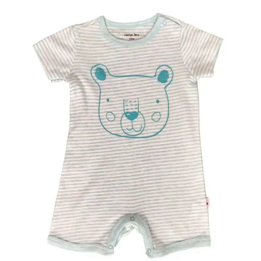 Mother Love Kız Tulum Kısa Ringel Mint - 1