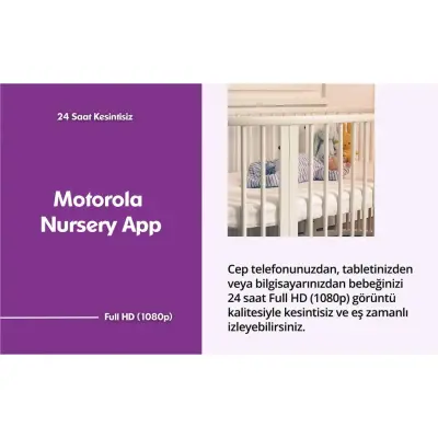 Motorola PİP1510 FHD Wifi Connect Bebek Kamerası 5 inç LCD - 2