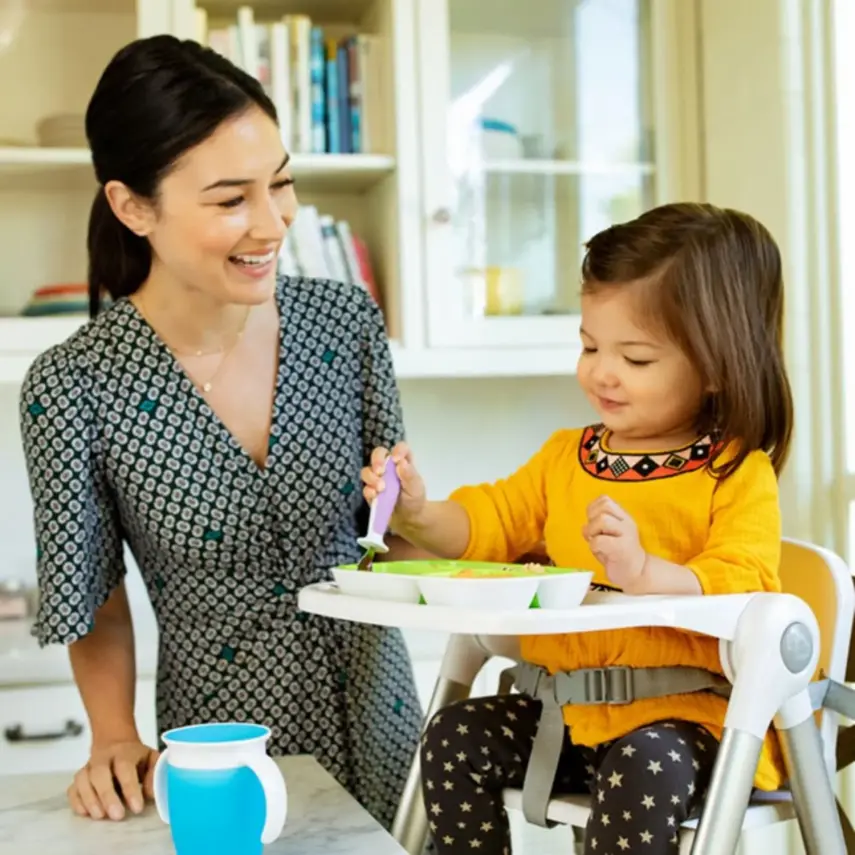 Munchkin Çocuk Çatal Kaşık Seti 12ay+ Mor - 6