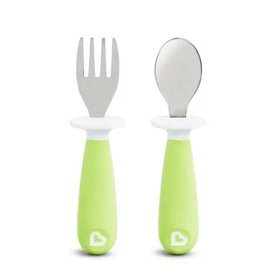 Munchkin Çocuk Çatal Kaşık Seti 12ay+ Yeşil 