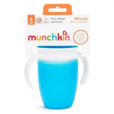 Munchkin Mucize 360° Alıştırma Bardağı 6ay+ 207ml Mavi - 3