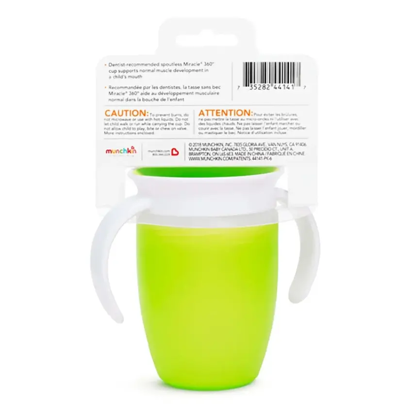 Munchkin Mucize 360 Alıştırma Bardağı Wildlove 207 ml Yeşil - 5