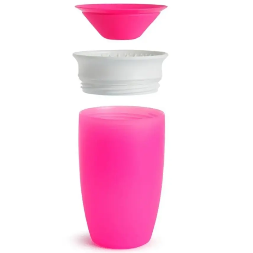 Munchkin Mucize 360 Alıştırma Bardağı Wildlove 296 ml Pembe - 3