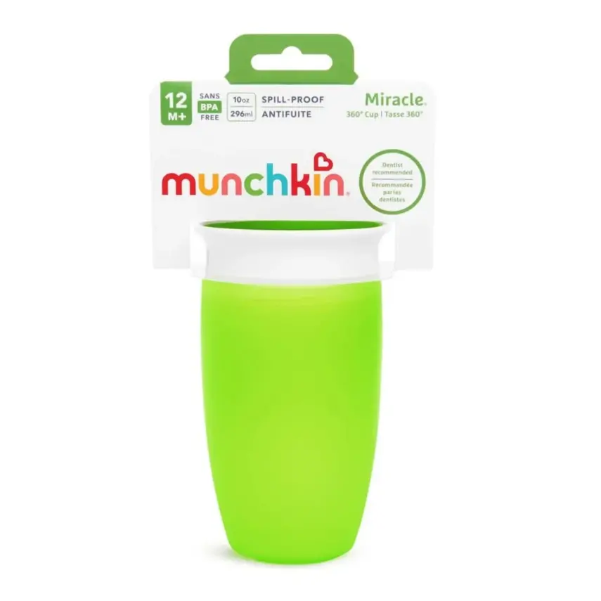 Munchkin Mucize 360 Alıştırma Bardağı Wildlove 296 ml Yeşil - 3
