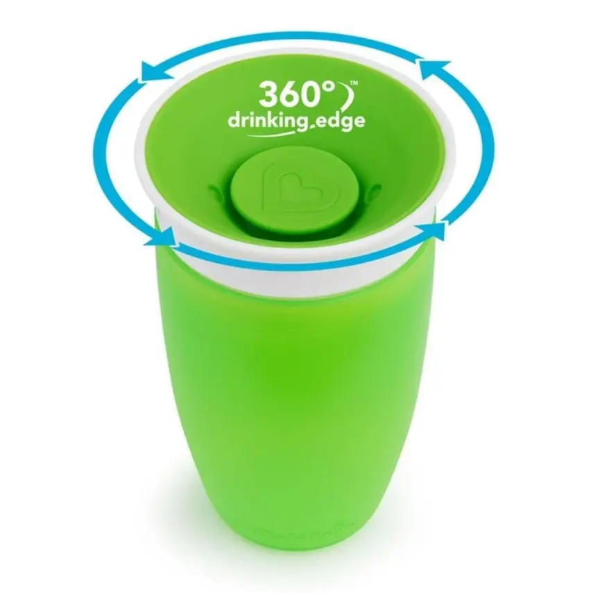 Munchkin Mucize 360 Alıştırma Bardağı Wildlove 296 ml Yeşil - 5