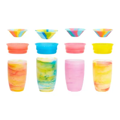 Munchkin Mucize 360° Tropical Alıştırma Bardağı 12ay+ 296ml Mor - 4