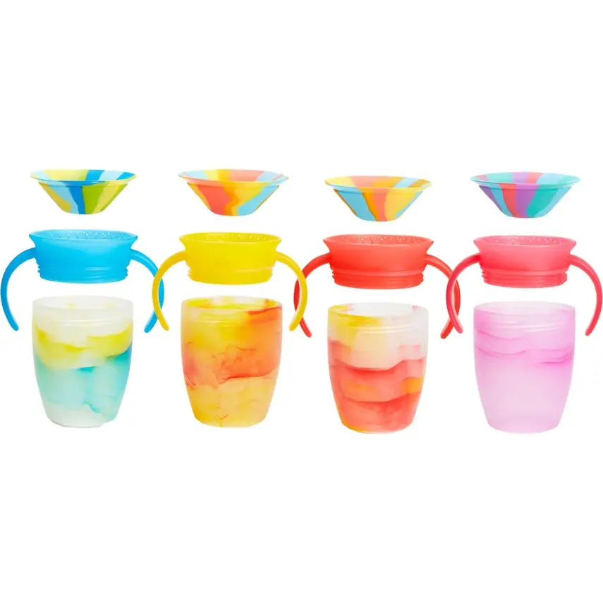 Munchkin Mucize 360° Tropical Alıştırma Bardağı 6ay+ 207ml Mavi - 2