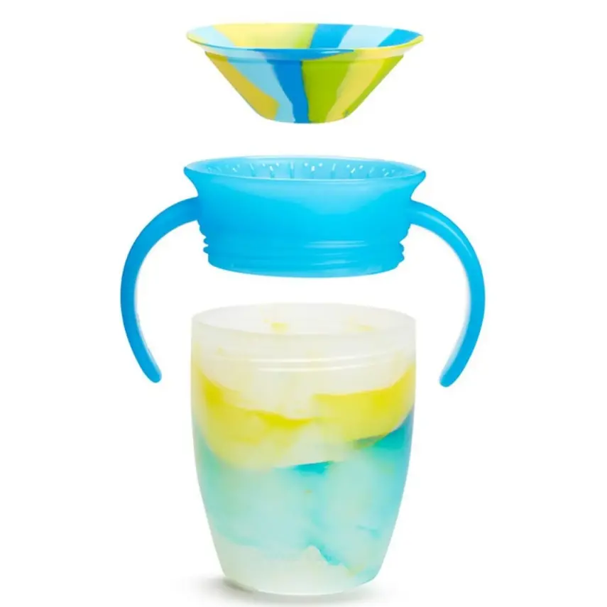 Munchkin Mucize 360° Tropical Alıştırma Bardağı 6ay+ 207ml Mavi - 4