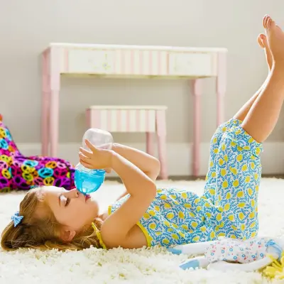 Munchkin Tıklama Kilitli Uçlu Pipetli Alıştırma Bardağı 296 ml Mavi - 4