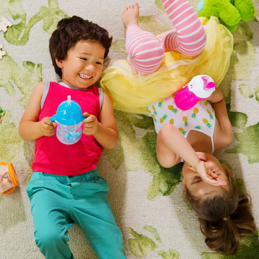 Munchkin Tıklama Kilitli Uçlu Pipetli Alıştırma Bardağı 296 ml Mavi - 5