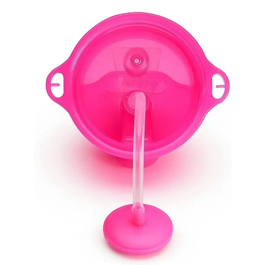 Munchkin Tıklama Kilitli Uçlu Pipetli Alıştırma Bardağı 296 ml Pembe - 2