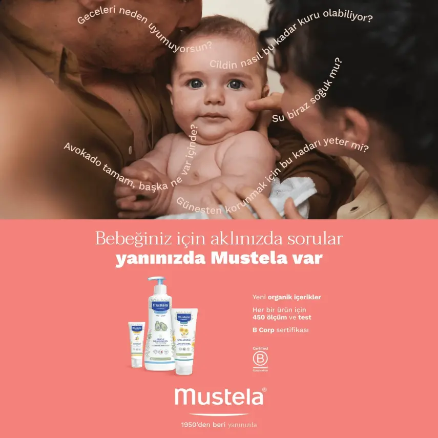 Mustela Gentle Avokado Papatya Özlü Bebek Şampuanı 500 ml x 2 Adet - 3