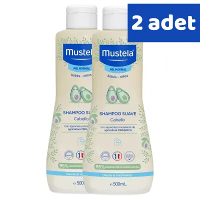 Mustela Gentle Avokado Papatya Özlü Bebek Şampuanı 500 ml x 2 Adet