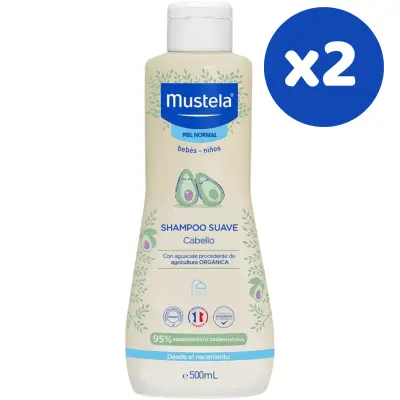 Mustela Gentle Avokado Papatya Özlü Bebek Şampuanı 500 ml x 2 Adet - 2