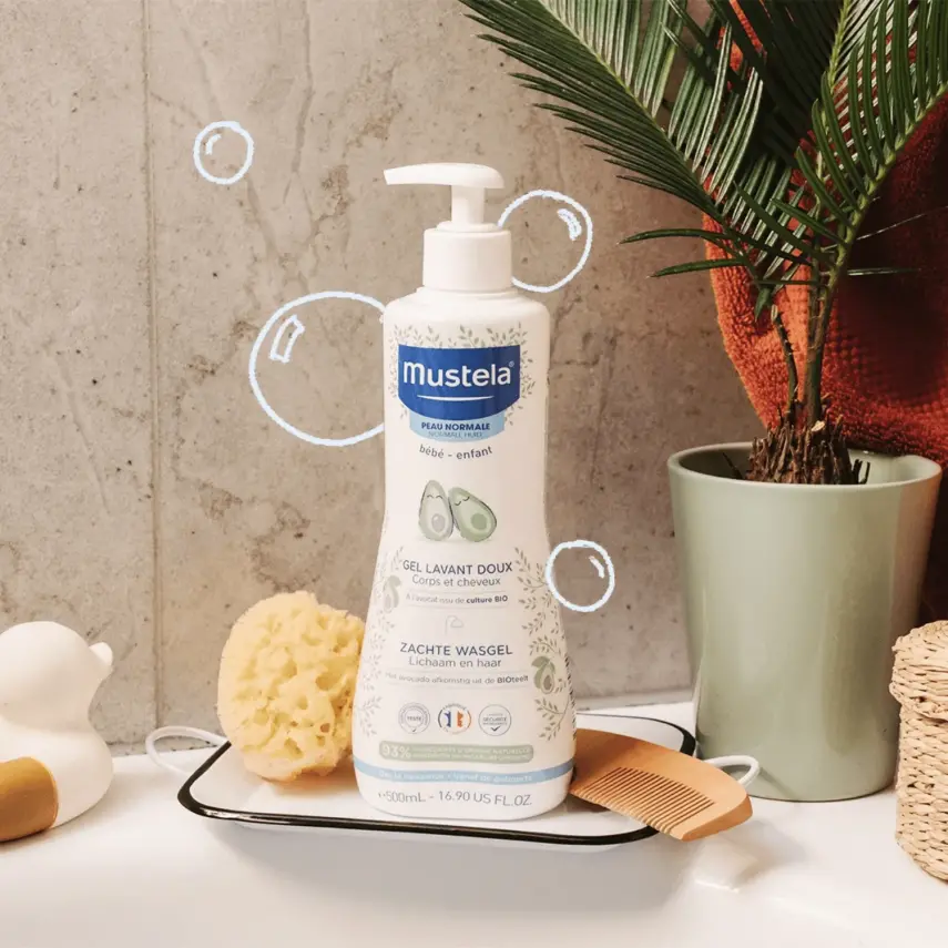 Mustela Gentle Avokado Papatya Özlü Bebek Şampuanı 500 ml x 3 Adet - 5