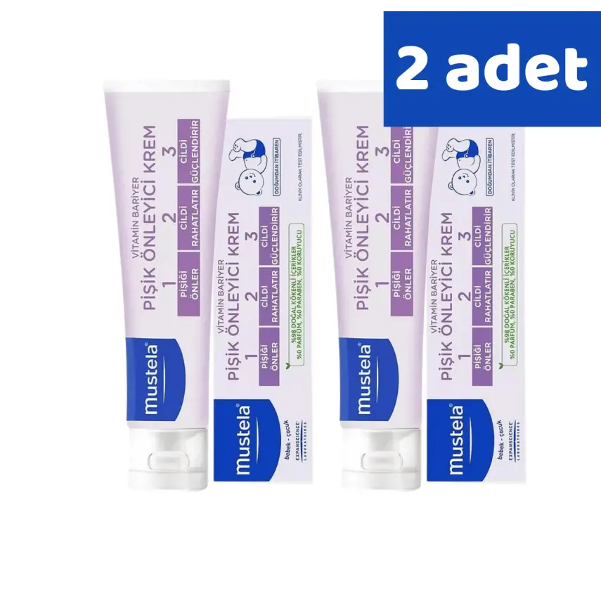 Mustela Vitamin Bariyer 1-2-3 Bebek Pişik Kremi 100 ml x 2 Adet - 7