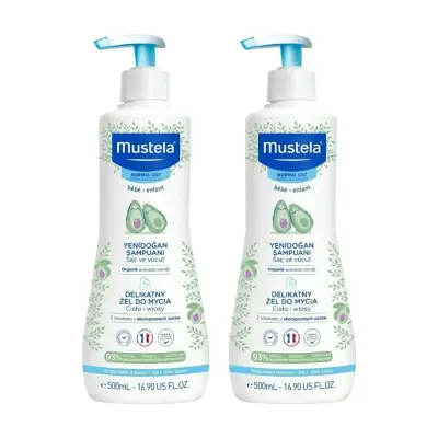 Mustela Yenidoğan Şampuanı Avokado İçeriği 500 ml x2 - 1