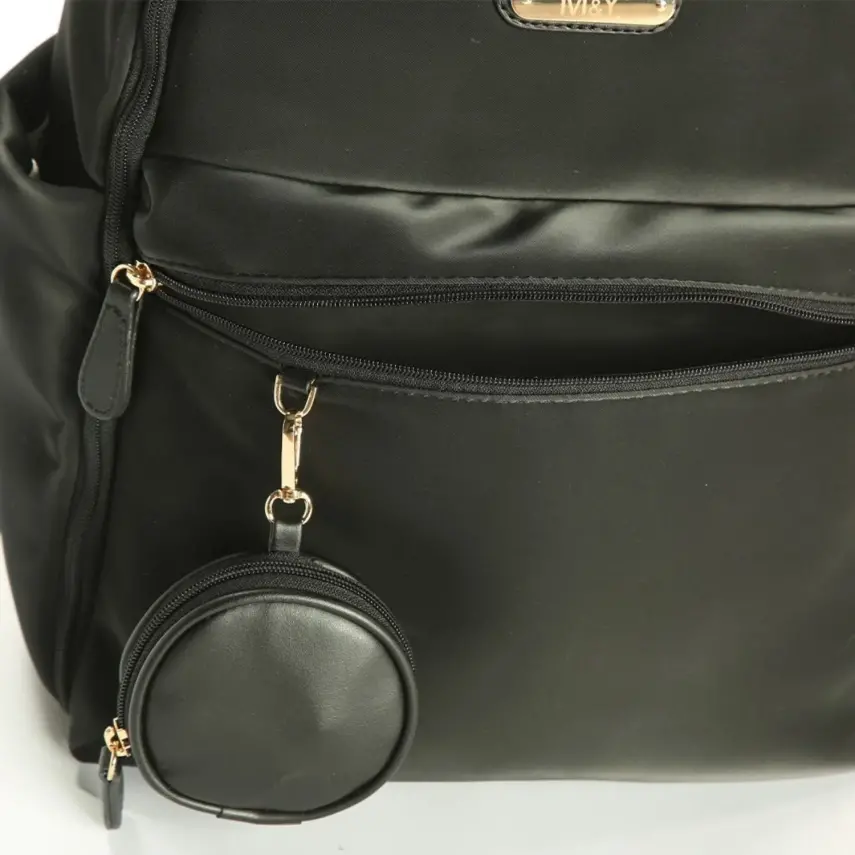 M&Y Collection Diamond Deri Sırt Çantası Siyah - 4