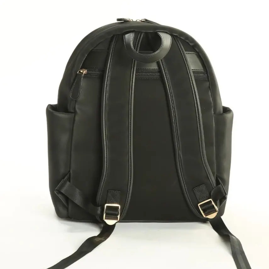 M&Y Collection Diamond Deri Sırt Çantası Siyah - 2