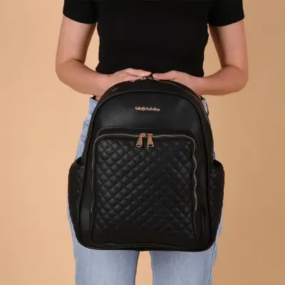 M&Y Collection Dust Deri Sırt Çantası Siyah - 6