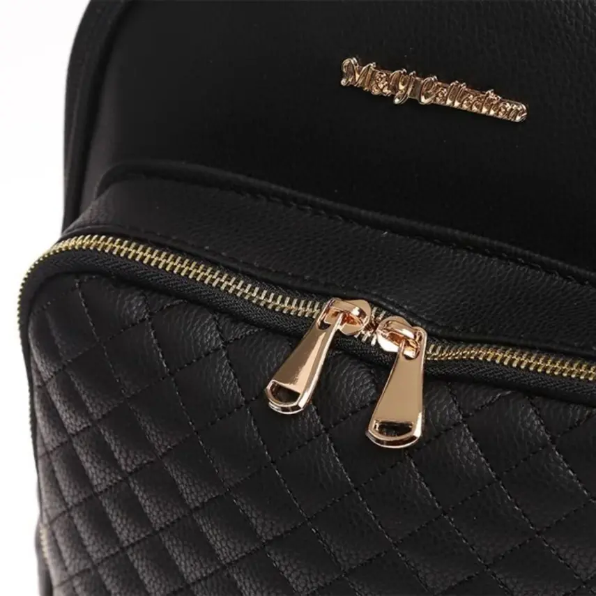 M&Y Collection Dust Deri Sırt Çantası Siyah - 4