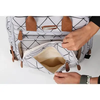 M&Y Collection Lia Bebek Bakım Sırt Çantası Gri - 5