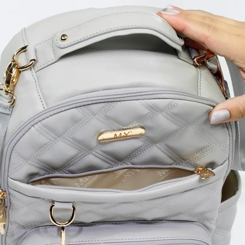 M&Y Collection Oeste Anne Bebek Bakım Çantası Gri - 5