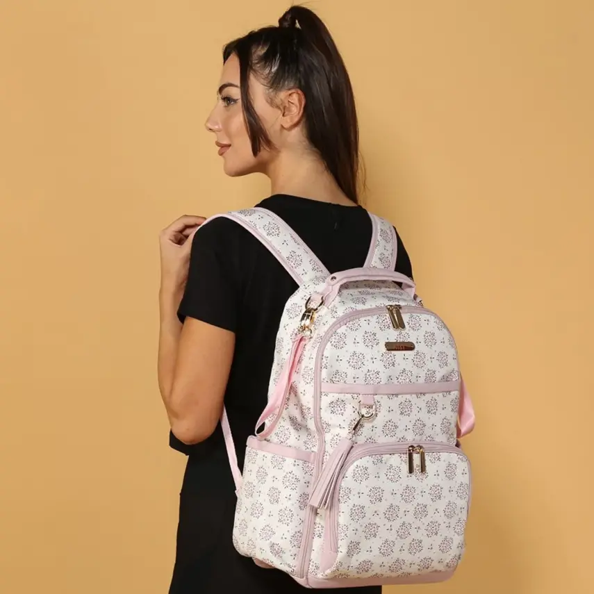 M&Y Collection Oeste Sırt Çantası Lila Çiçek - 4