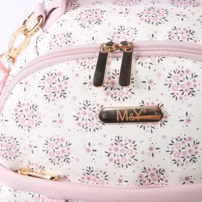 M&Y Collection Oeste Sırt Çantası Lila Çiçek - 11