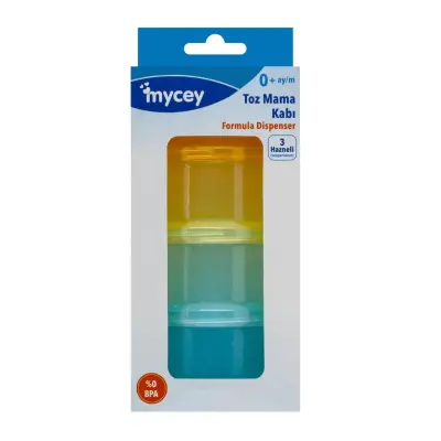 Mycey Toz Mama Saklama Kabı 3 Hazneli - 2