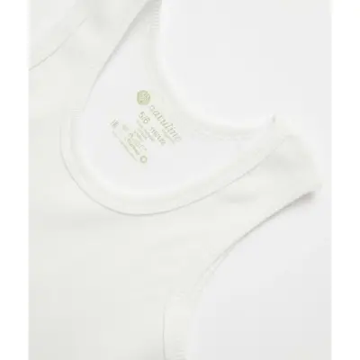 Natuline Organik Erkek Bebek Atleti Kaşkorse 2li Beyaz - 9